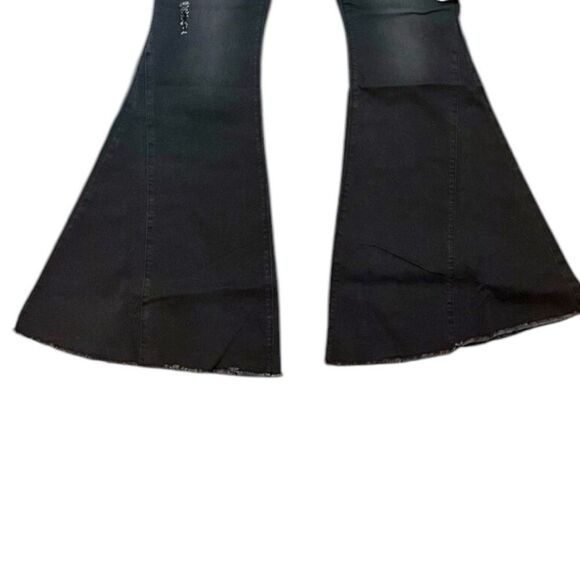 Black High Rise Bell Bottom Flare Jeans | Stretch Boutique Fit | Plus 18 | NEW - Picture 10 of 16